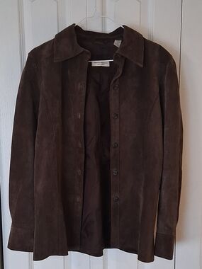 Valerie Stevens Separates Dark Brown 100% Leather Jacket